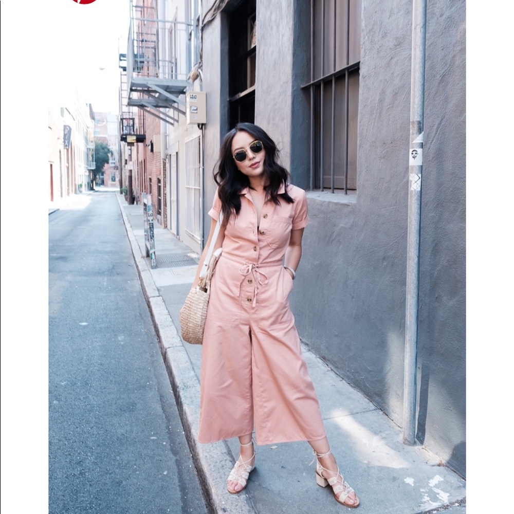 ISO Looking for MW Pink Wide Leg Utility Jumpsuit